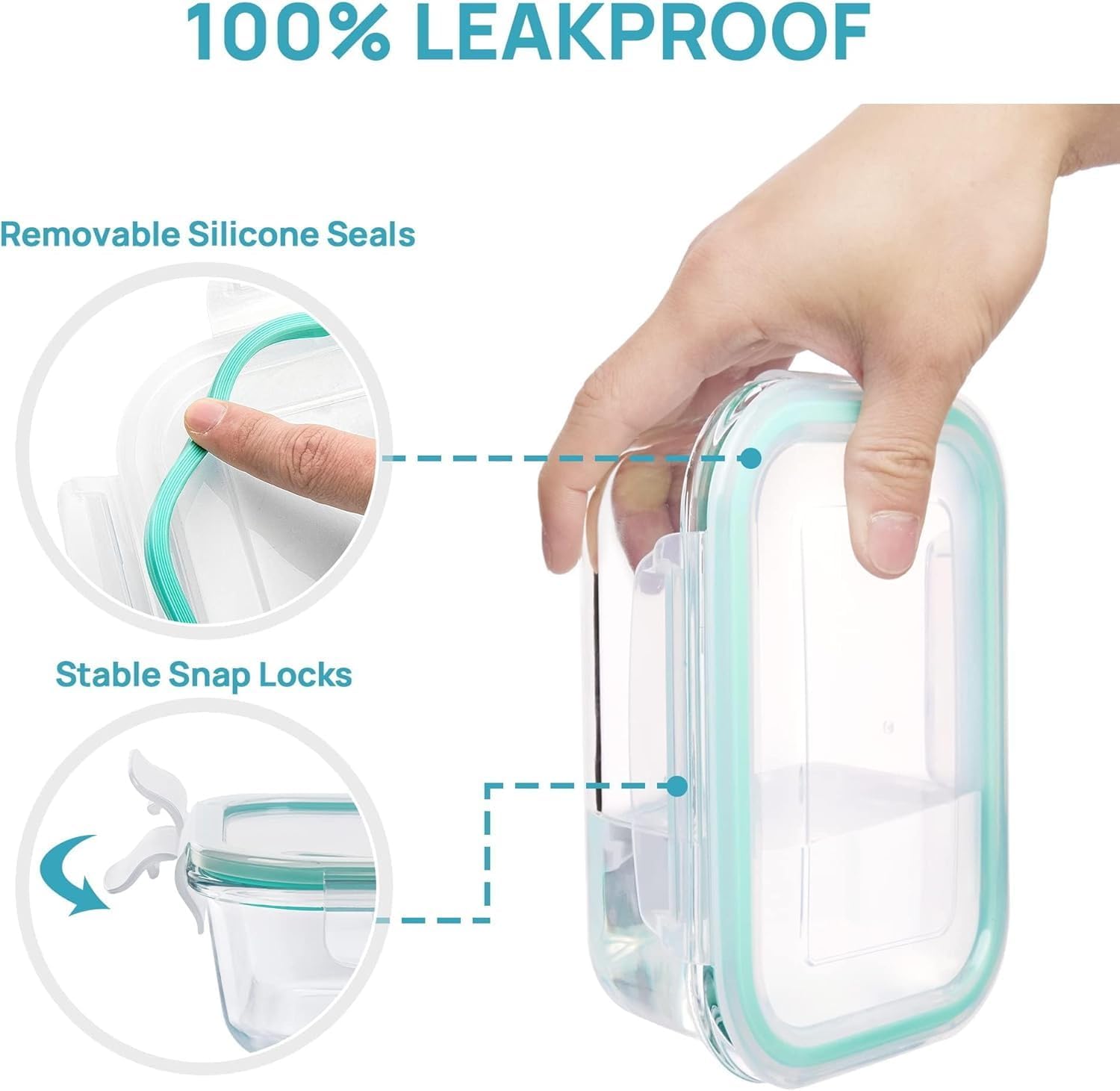 Glass Food Storage Containers Set