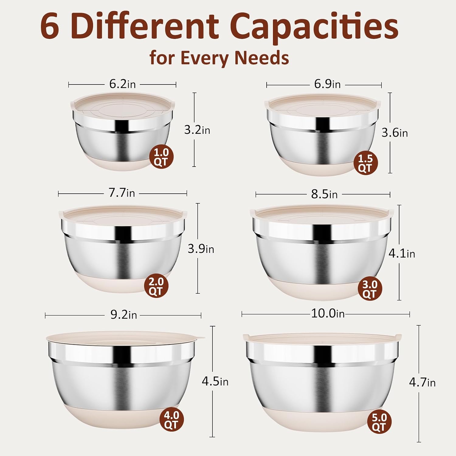 Stainless Steel Mixing Bowls Set