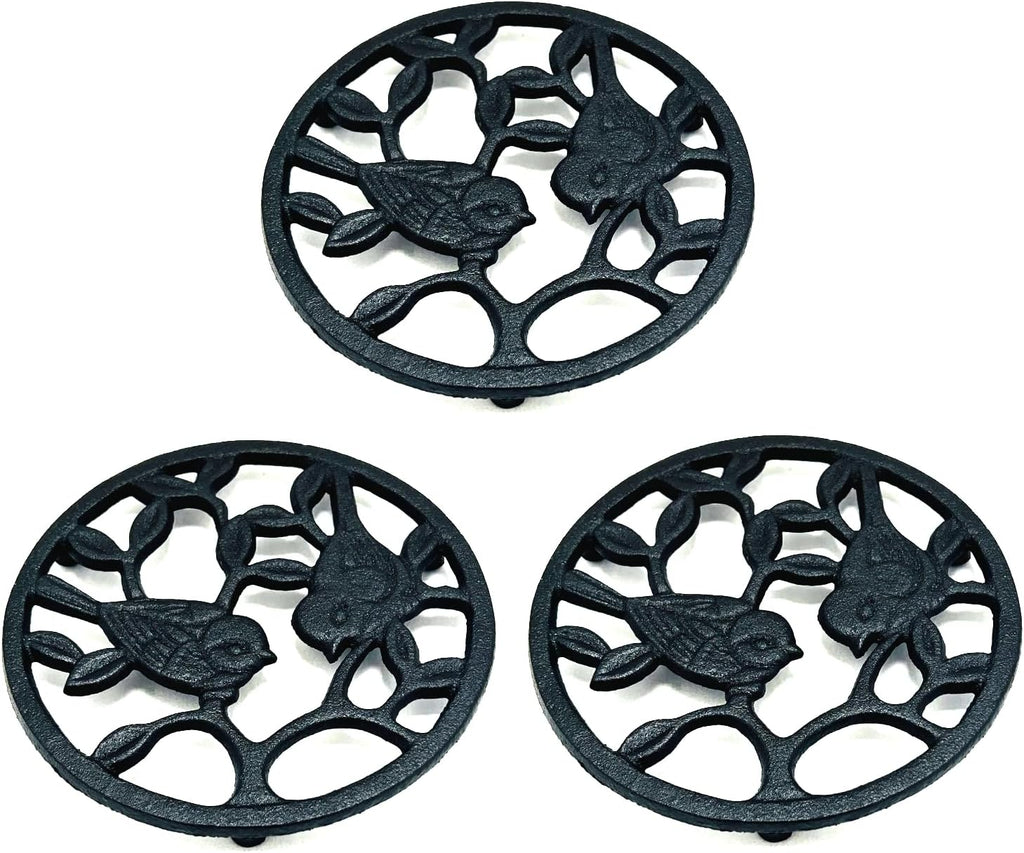 Cast Iron Trivet Set (3-Pack)