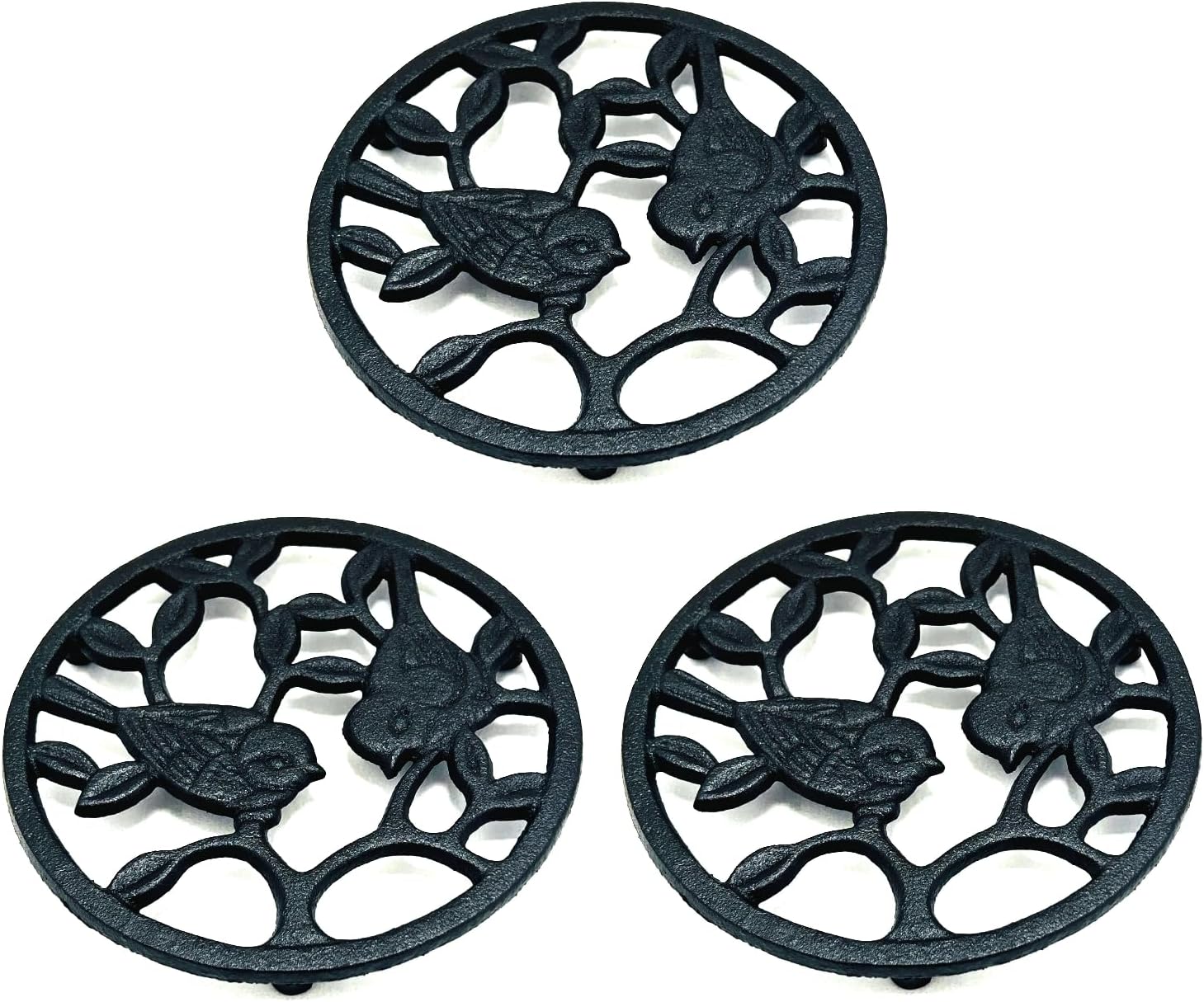Cast Iron Trivet Set (3-Pack)